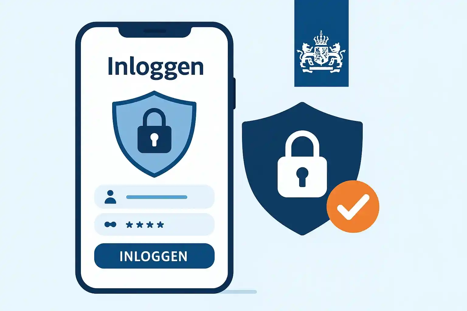 Veilige online registratie bij bookmaker met KSA vergunning, smartphone met beveiligingsschild en verificatie
