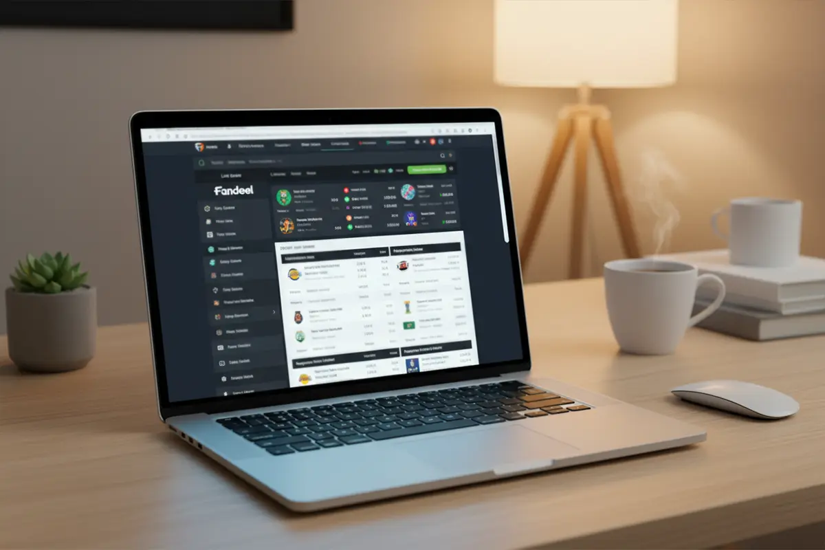 Laptop met meerdere browsertabbladen open die verschillende bookmaker websites tonen